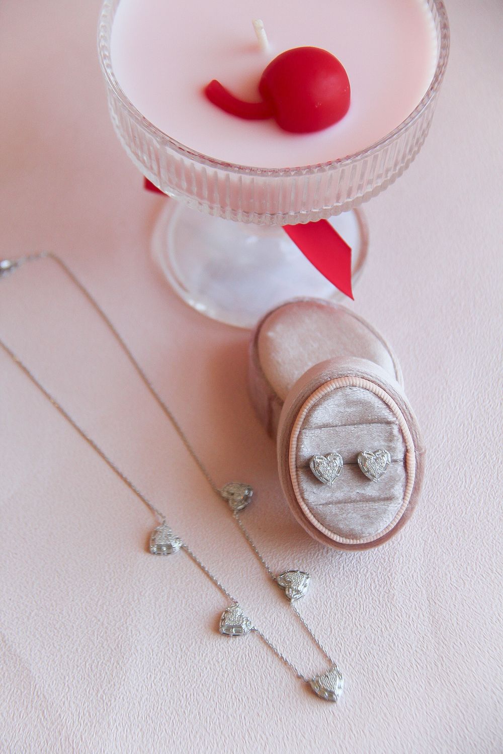 Malu’s Heart Set In Clear Zircon