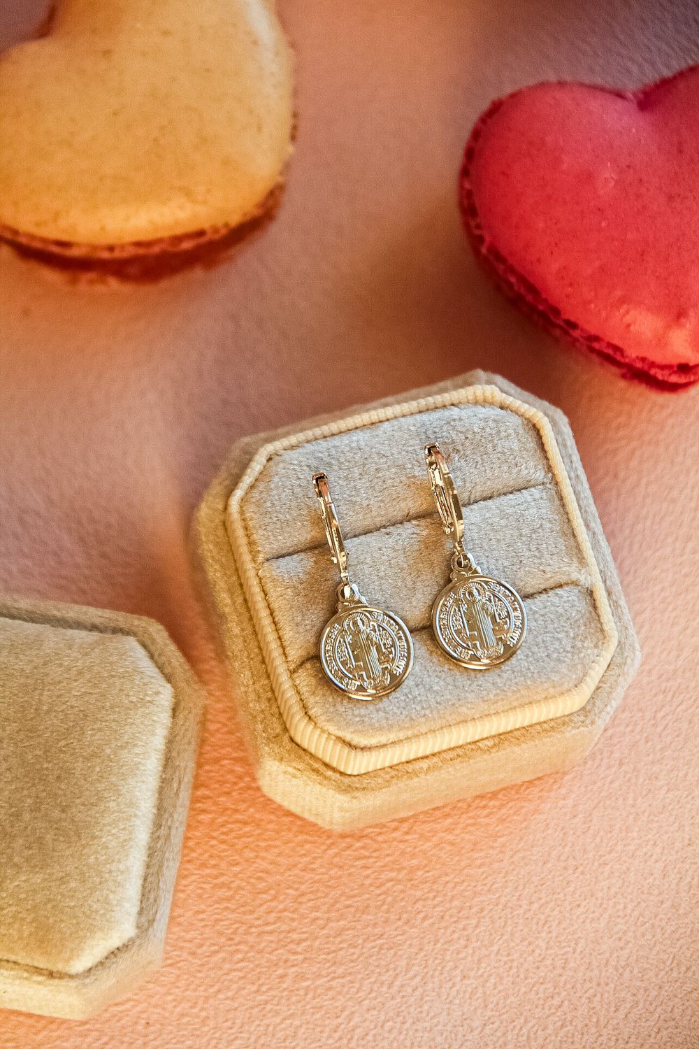 Saint Benedict Medal Earrings