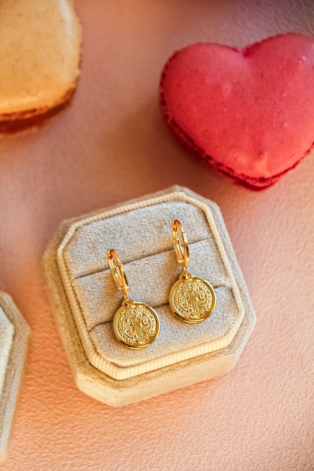 Saint Benedict Medal Earrings