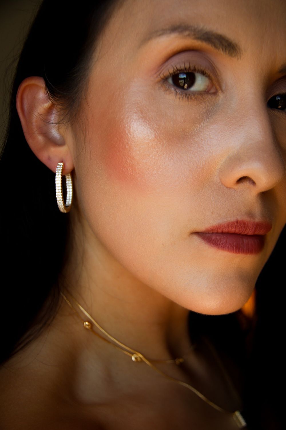 Alessia’s Medium Hoops In Plated Gold 18k