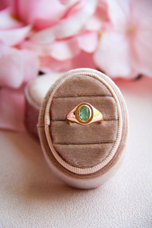 Tourmaline Pinky Ring