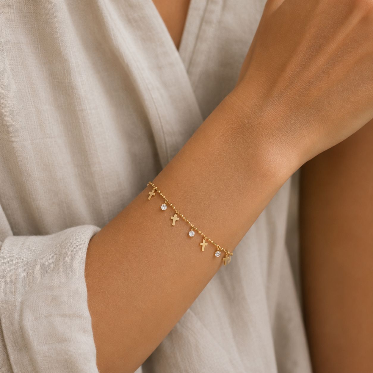 Cross Dainty Bracelet