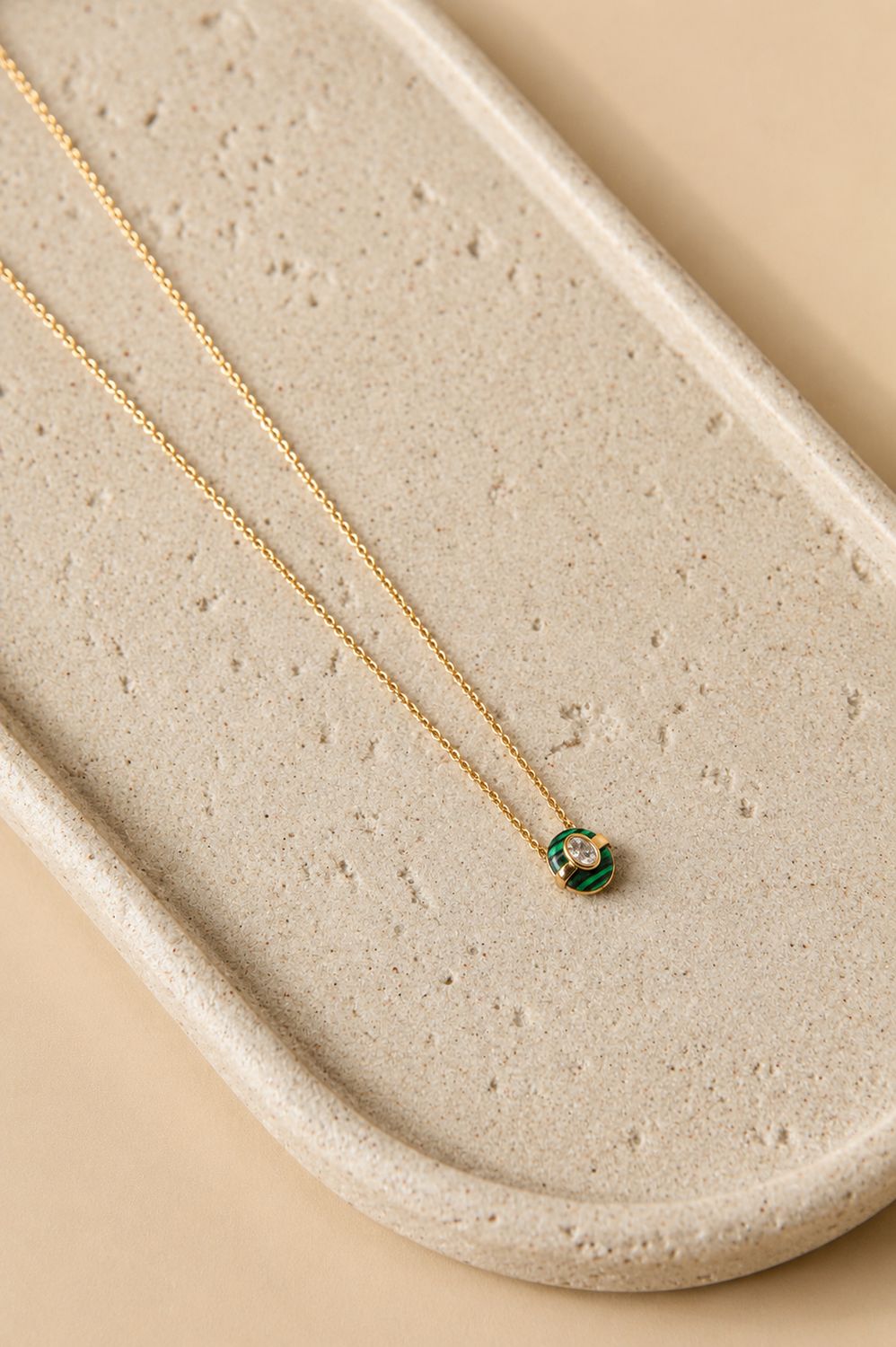 Delicate Malachite Pendant