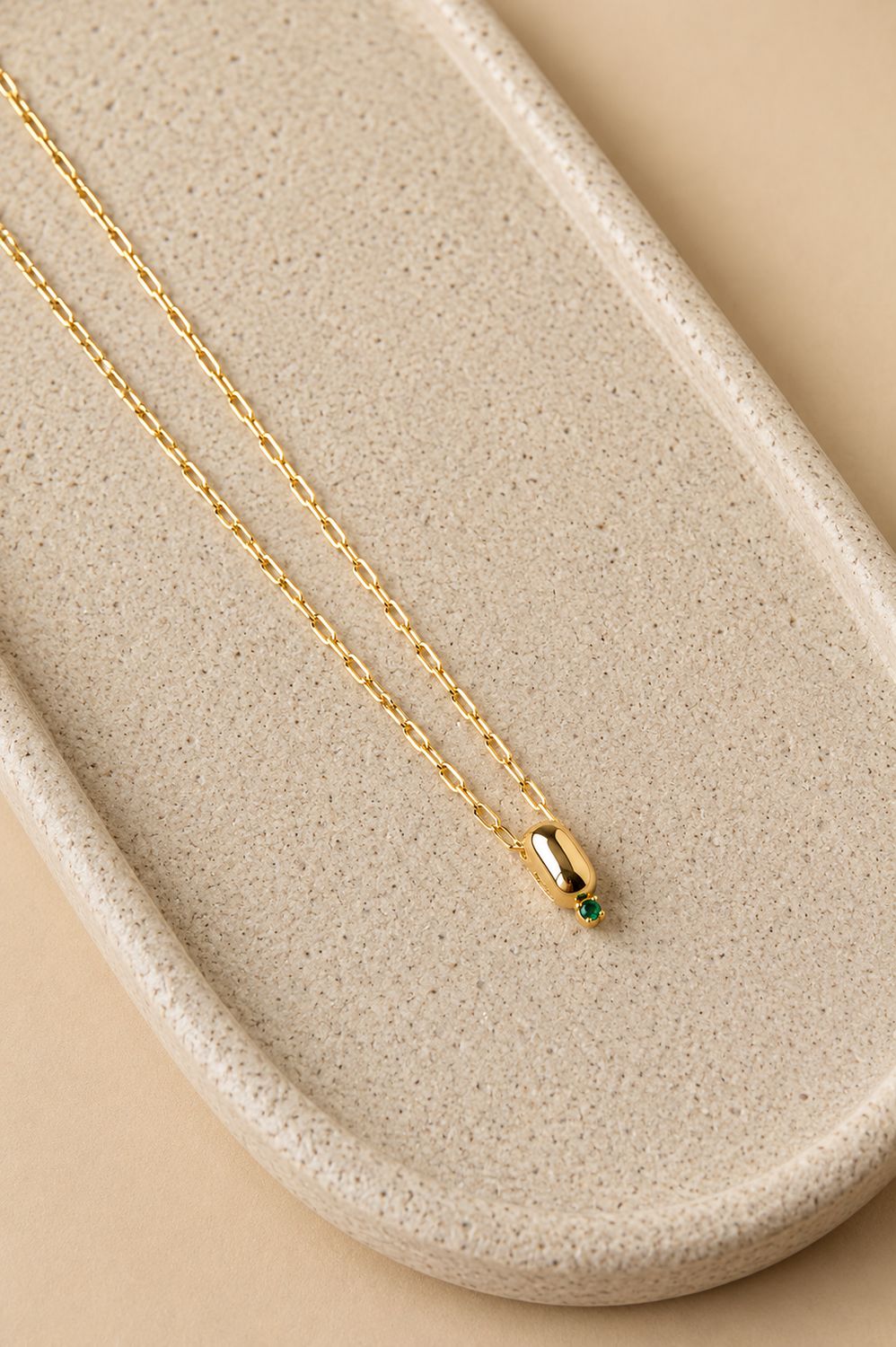 Delicate Emerald Necklace