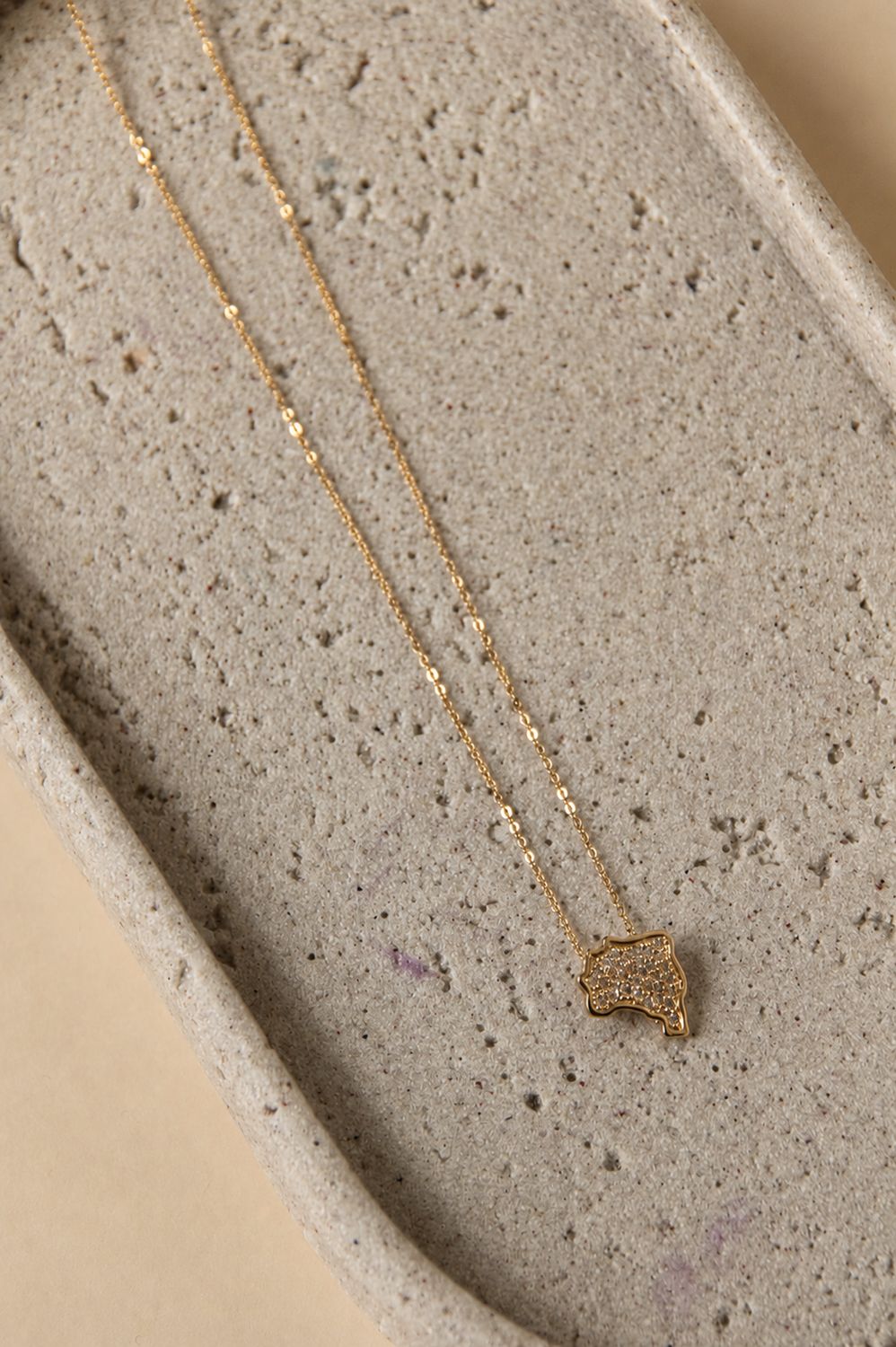 Brazil Map Necklace