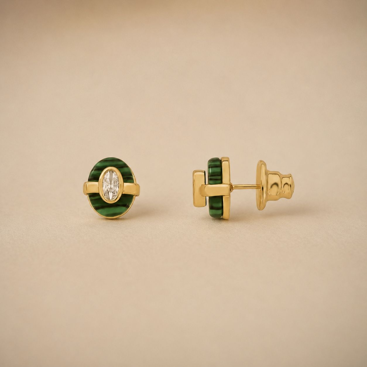 Small Malachite Stud