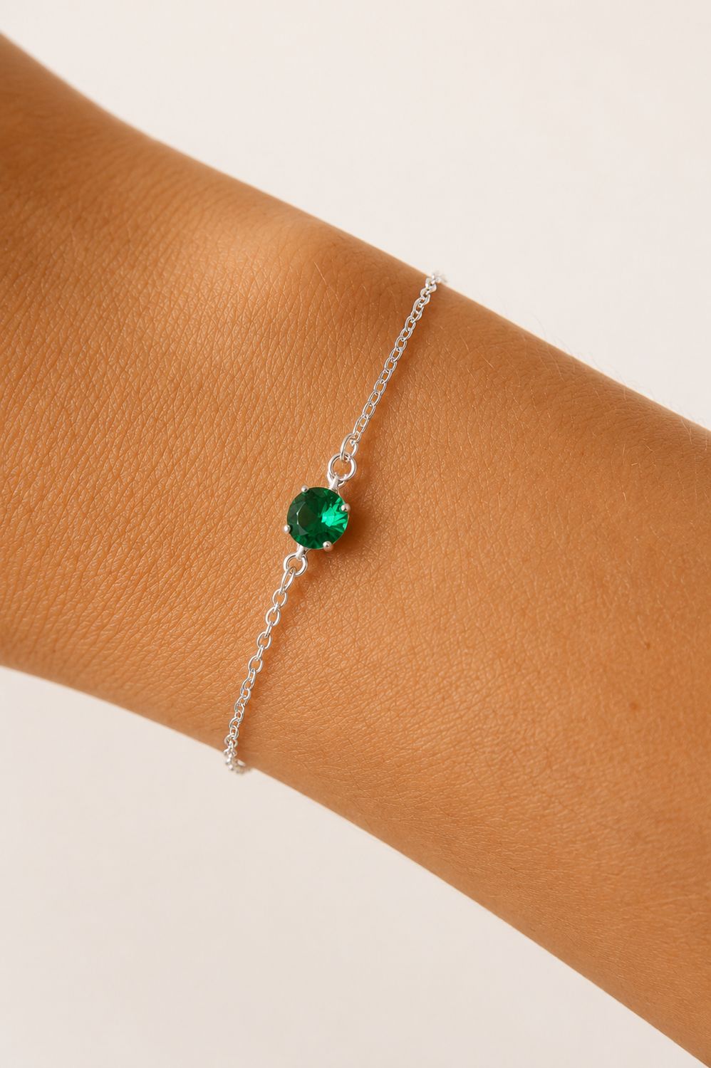 Delicate Emerald Fusion Bracelet