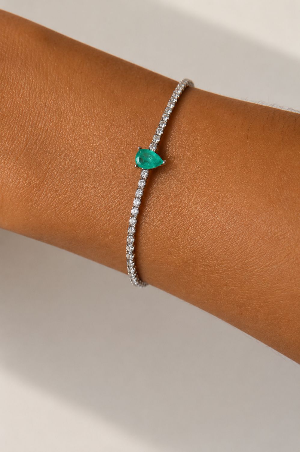 Tennis Bracelet With Tourmaline Fusion