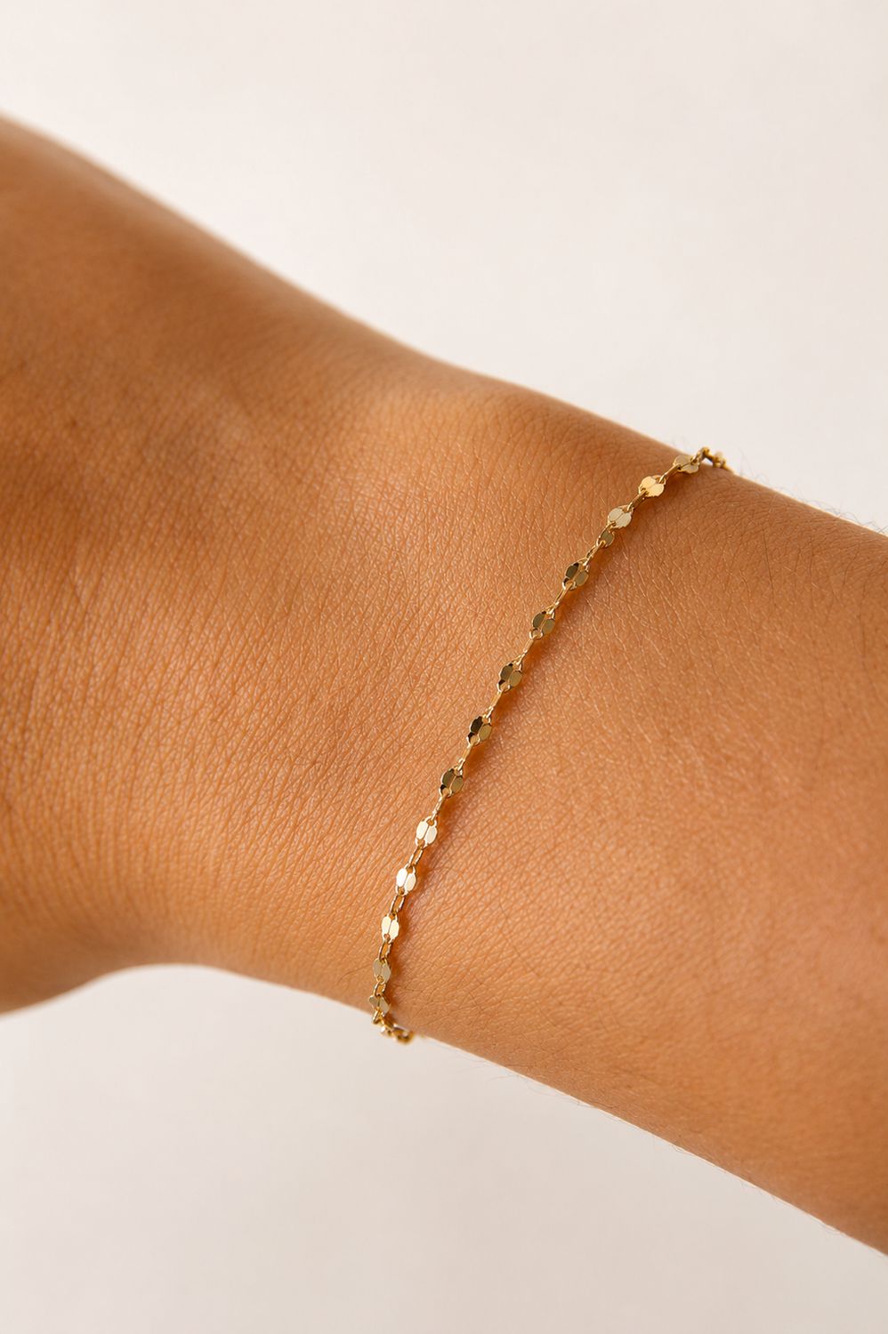 Dainty Bracelet In Plated Gold 18k