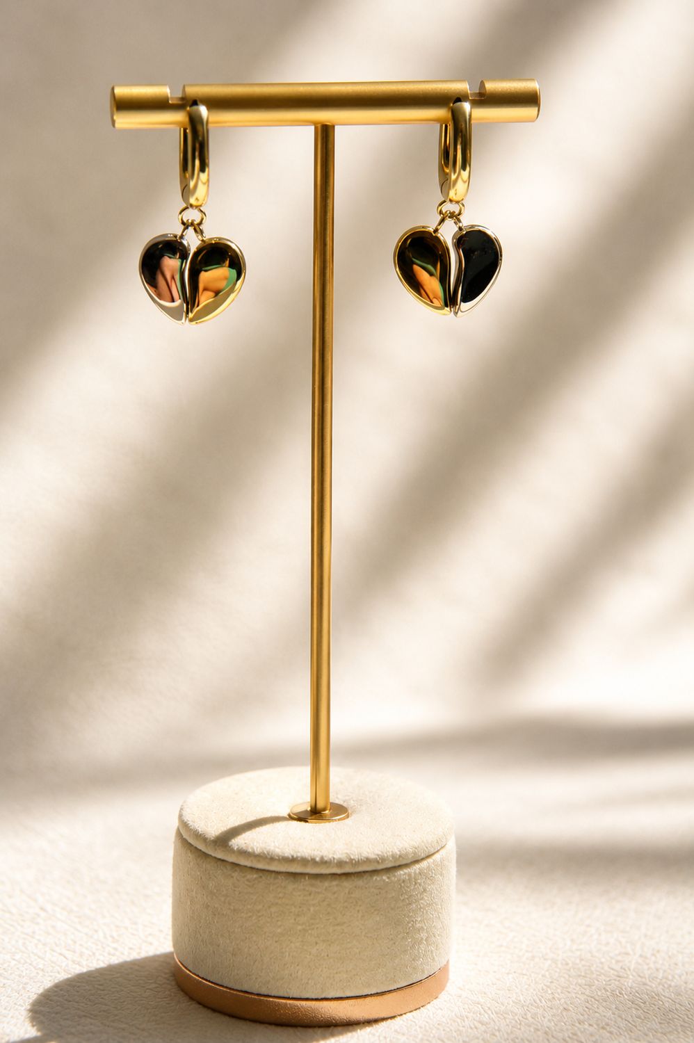 Heart Hoops In Mix Metals
