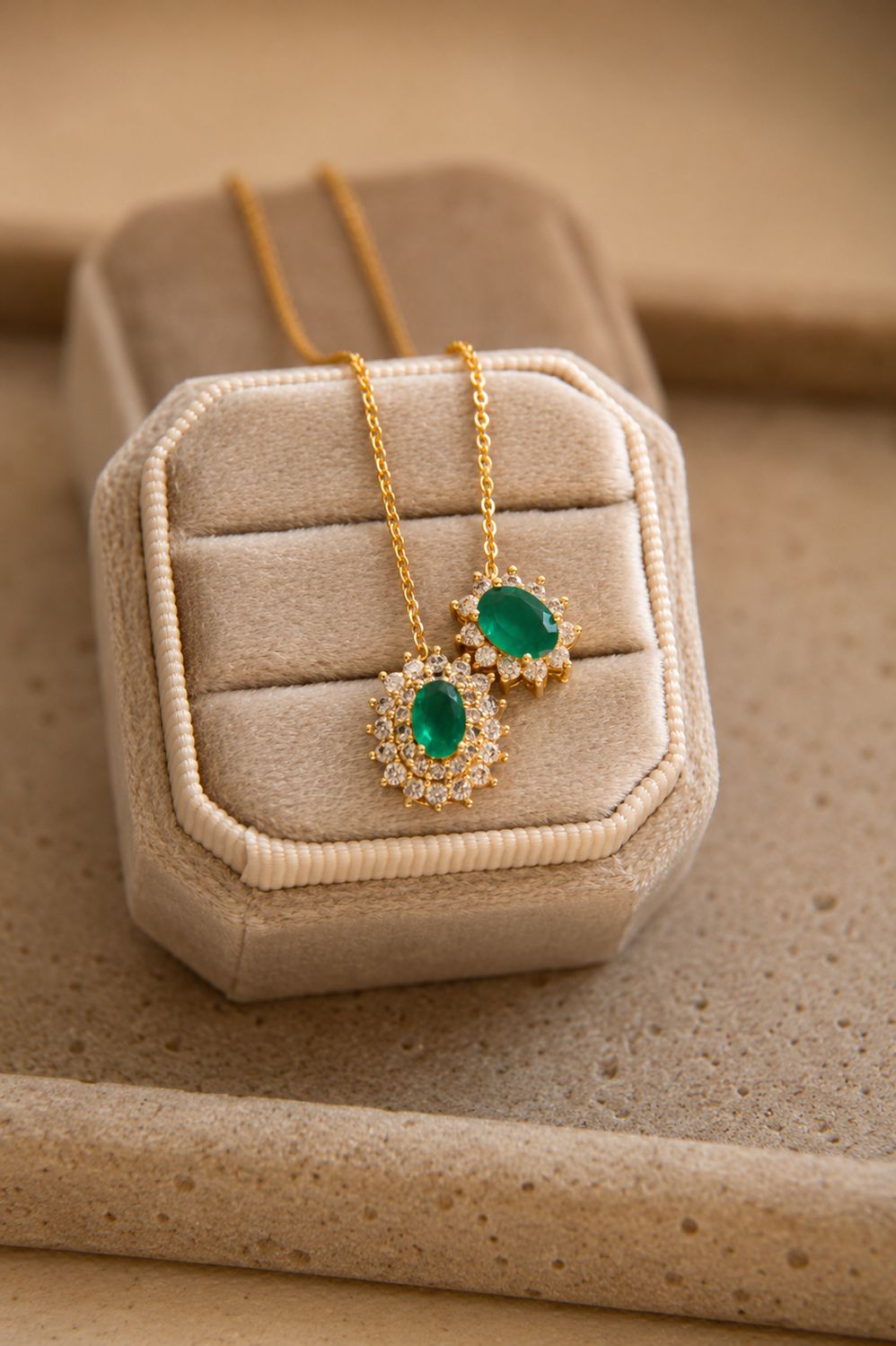 Green Emerald Tourmaline Necklace