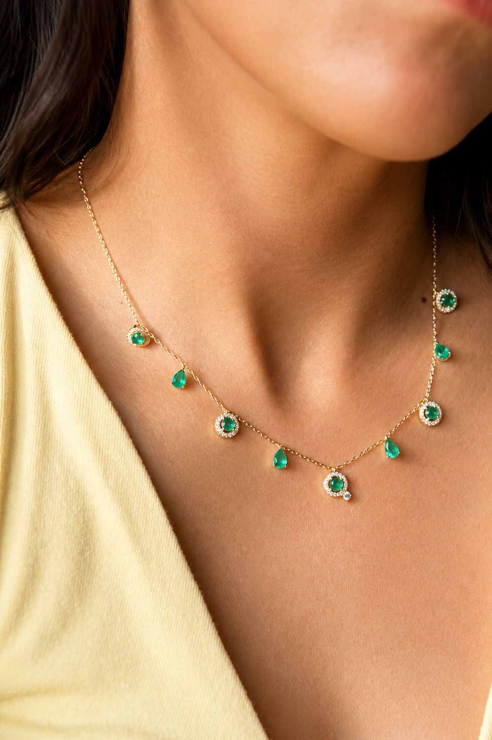 Jordan’s Green Emerald Necklace