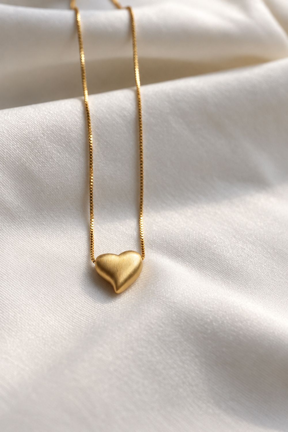 Matte Heart Necklace