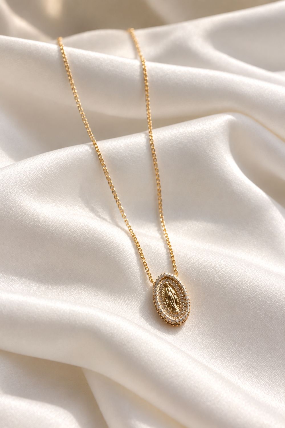 Dainty Religious Medal Necklace
