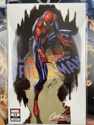 Amazing Spiderman #14 J Scott Campbell Web Exclusive Limited to 3,000 copies Signed.