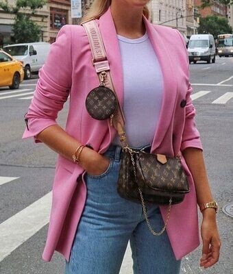 LV pink strap multi pochette