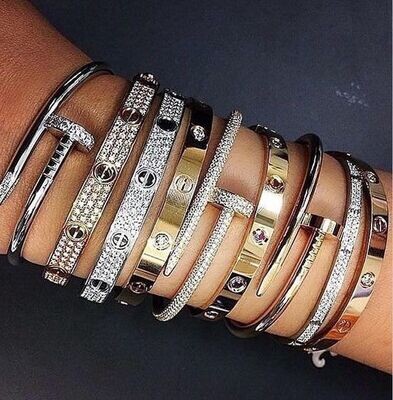 CARTIER stackable bracelets