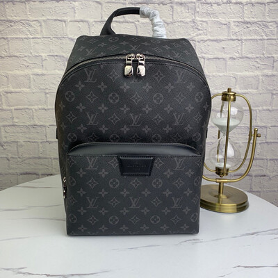 LV black mono backpack