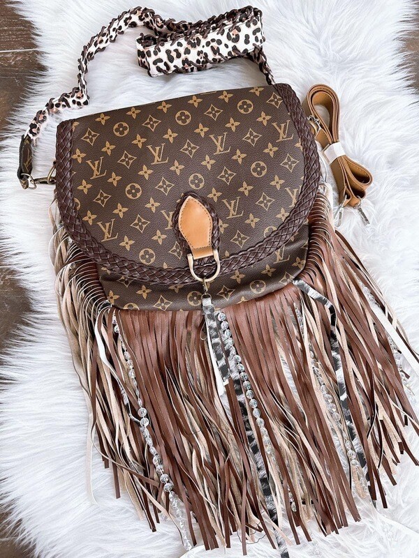 LV fringe crossbody