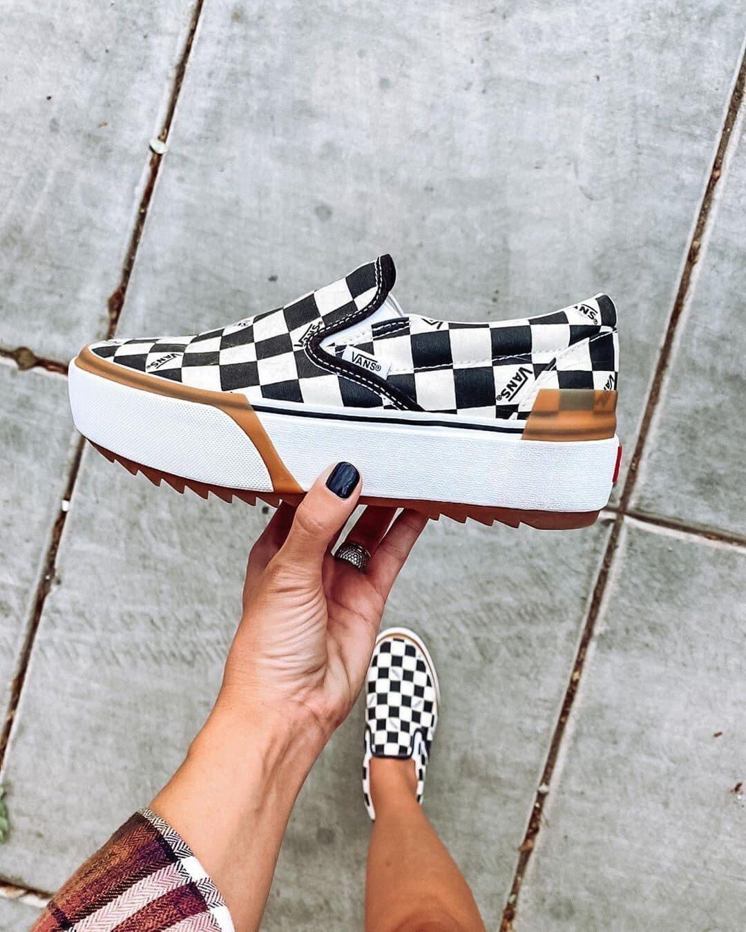 VANS stacked checkered