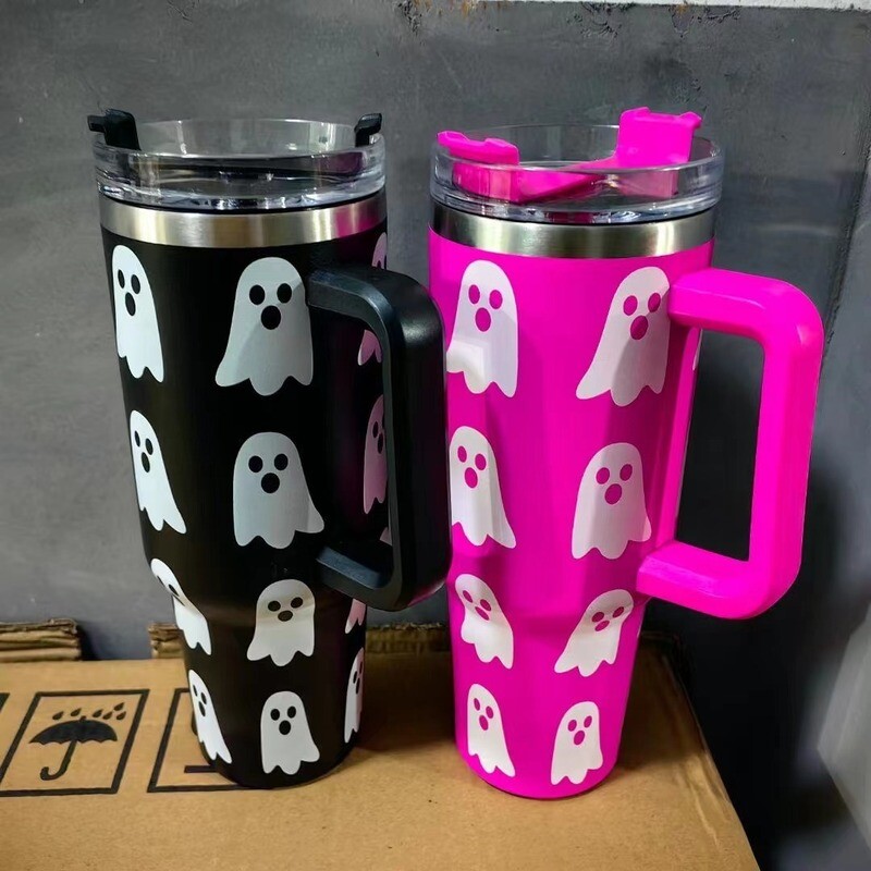 spooky ghost tumbler