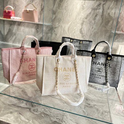 CHANEL canvas tote