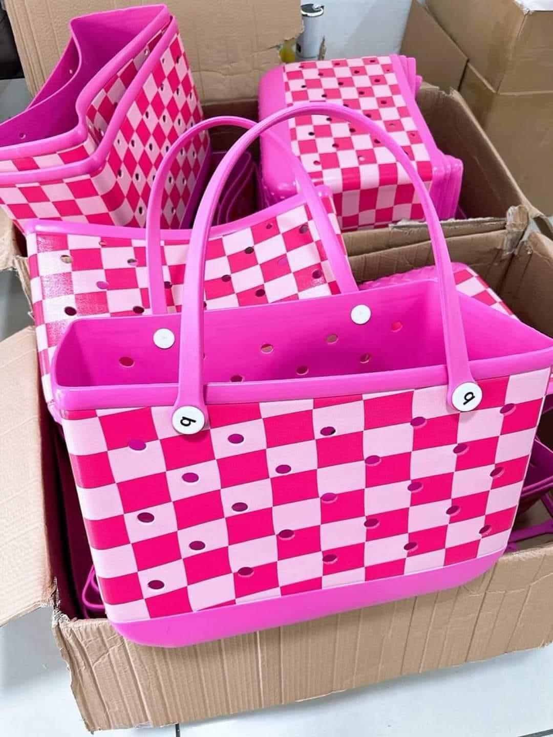 BOGG pink checkered
