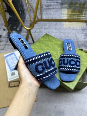 GG jane denim slide