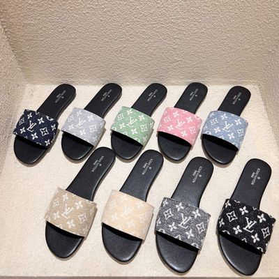 LV canvas mule