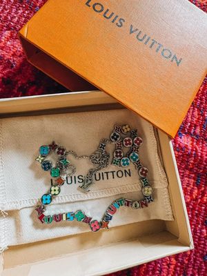LV mono party necklace
