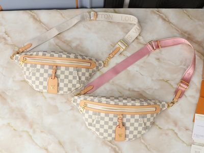 LV damier azur high rise bumbag
