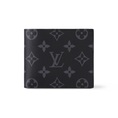 LV slender wallet black mono
