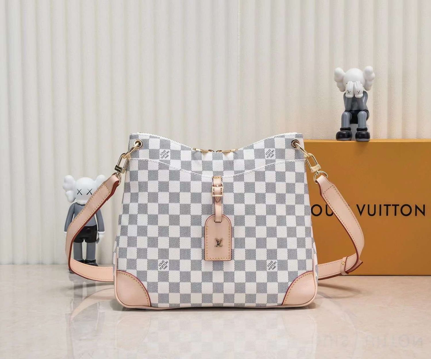 LV odeon white checker