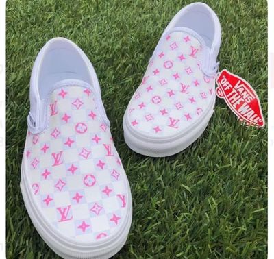 VANS pink checkered