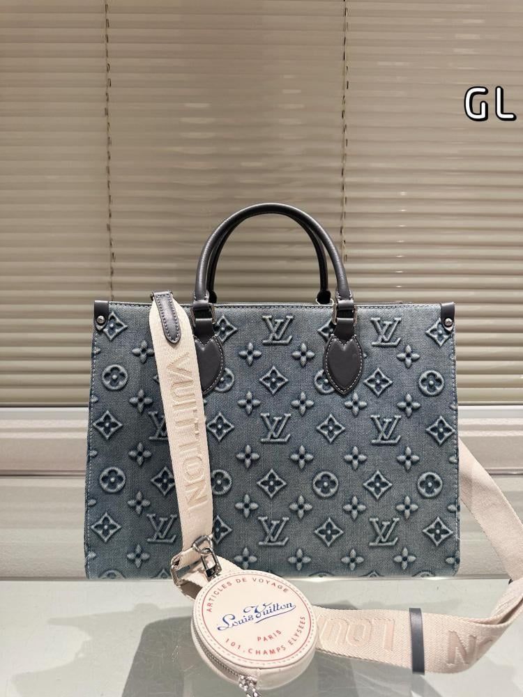 LV denim on the go