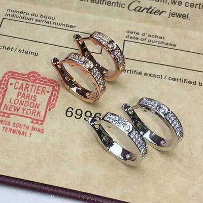 CARTIER paved earring