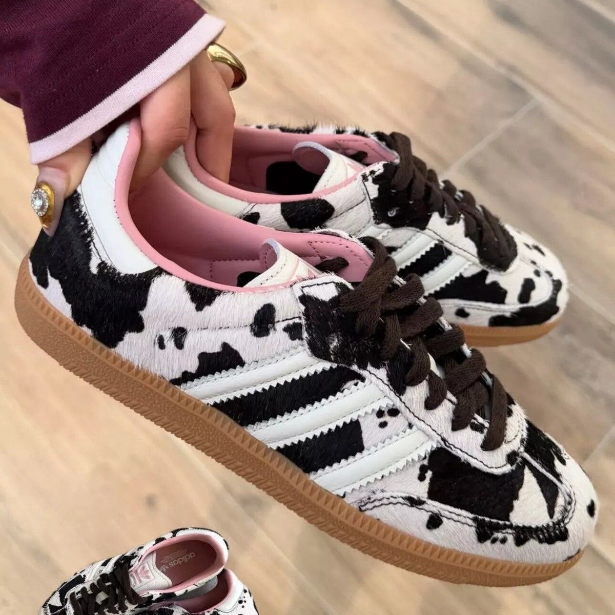 ADIDAS cow print samba
