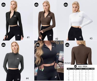 ALO crop quarter zip