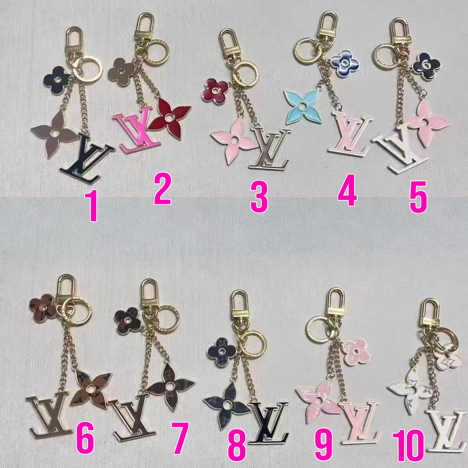 LV bag charm