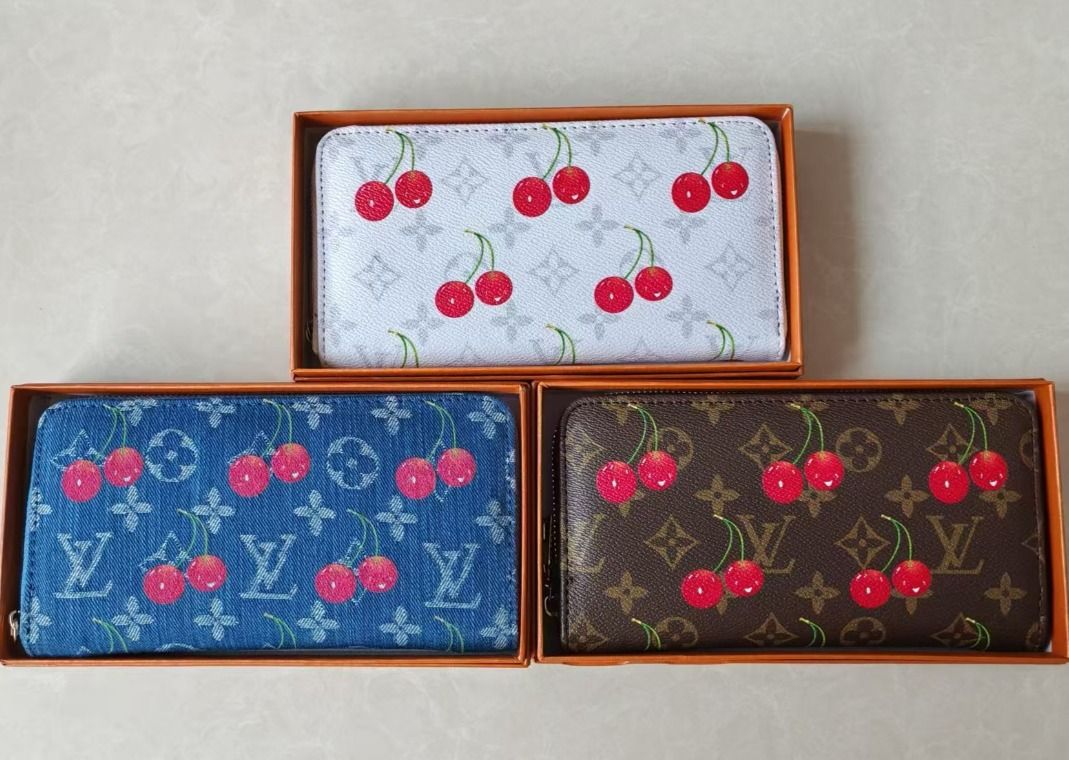 LV cherry zippy wallet