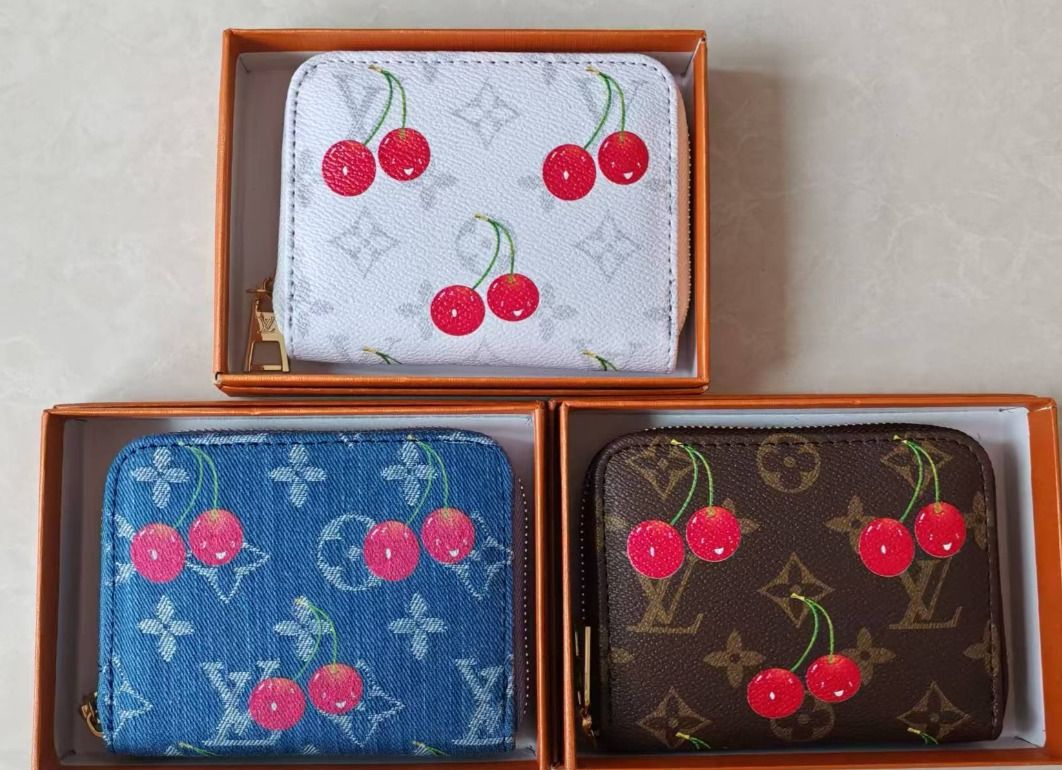 LV cherry mini wallet