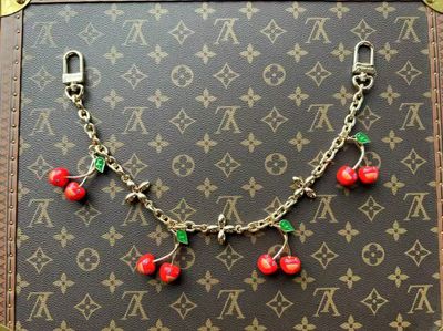 LV cherry purse charm