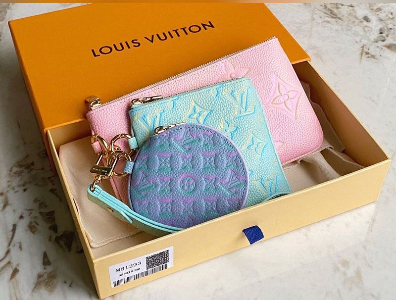 LV by the pool wristlet trio