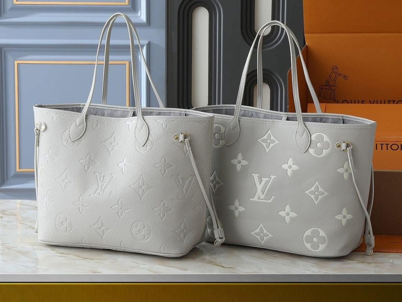 LV gray neverfull MM