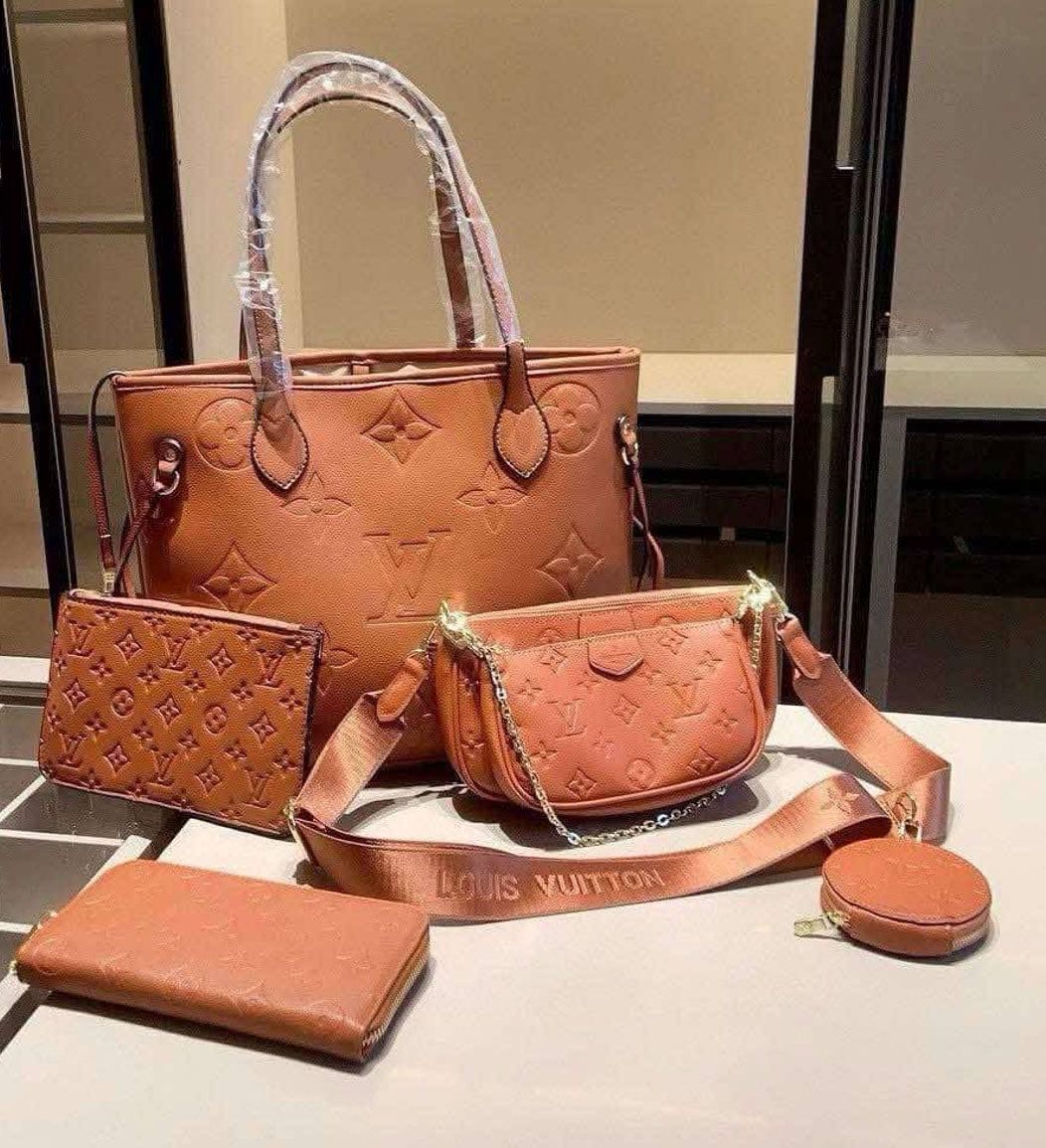 LV camel multi purse set