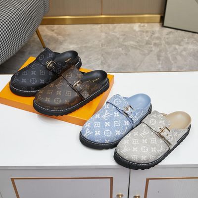 LV leather mule