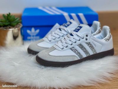 ADIDAS silver glitter