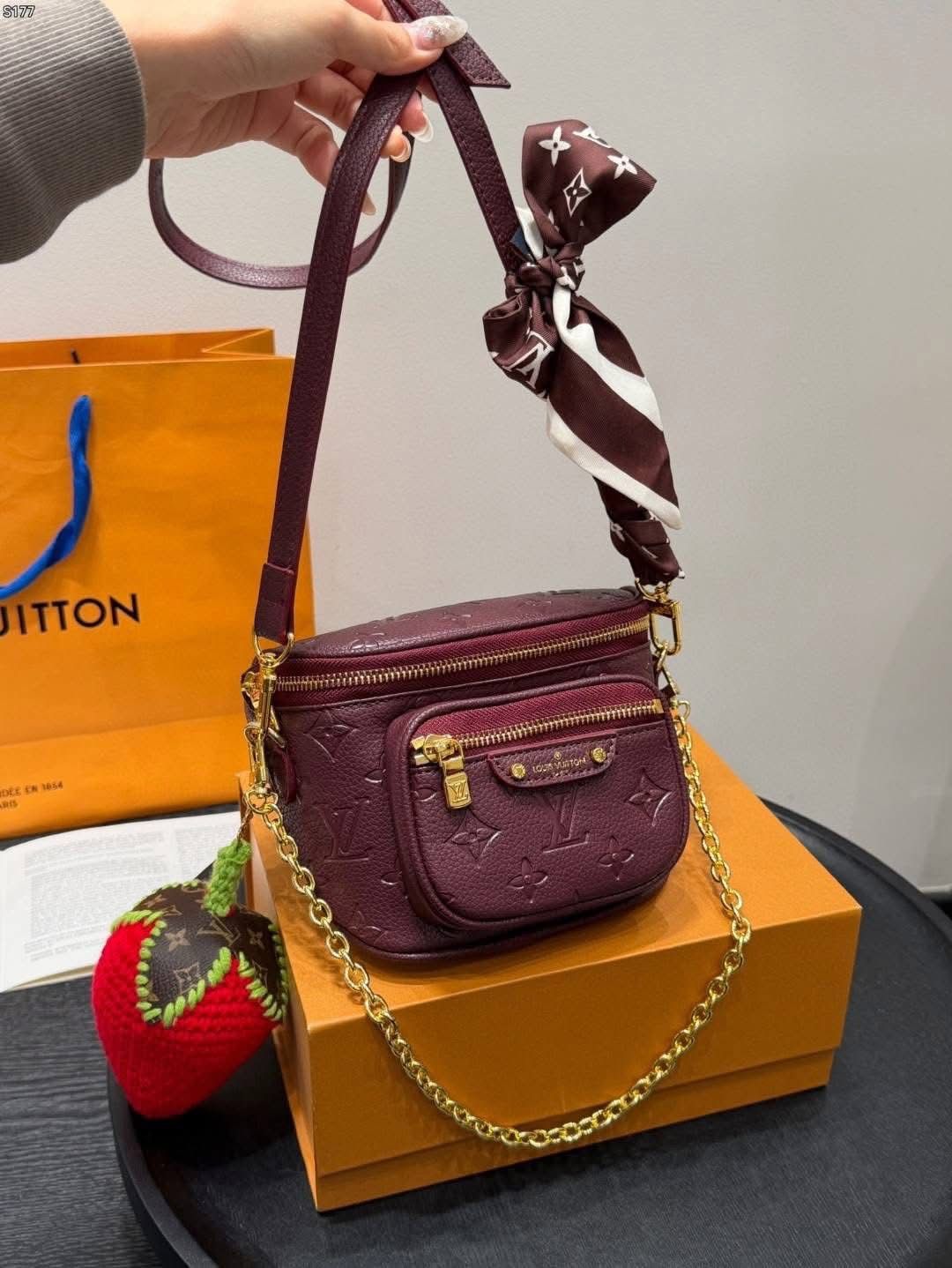LV plum mini bumbag