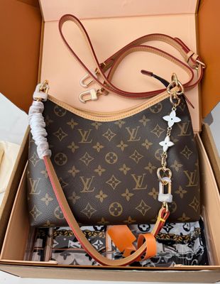 LV carryall flower charm