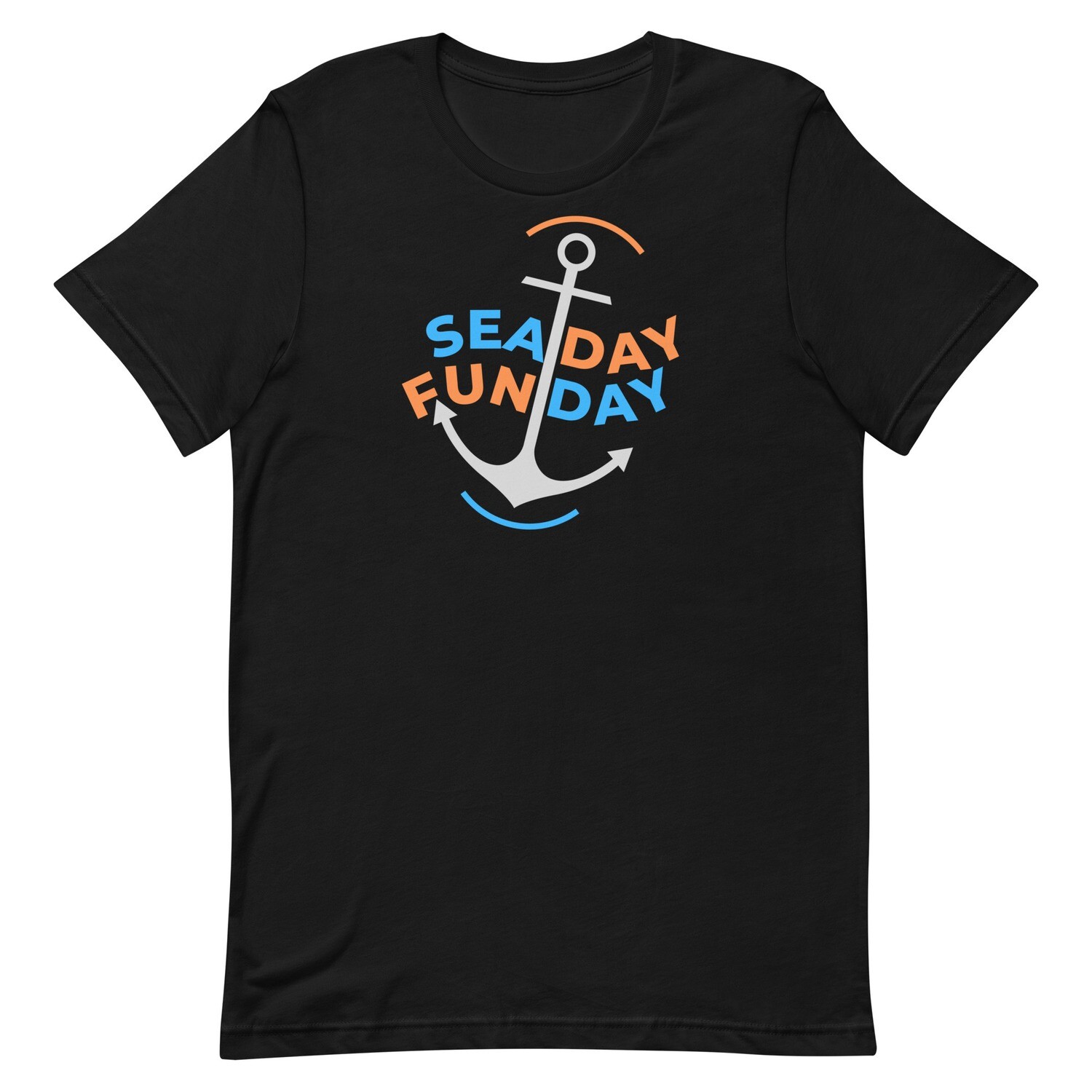 Sea Day Fun Day Unisex Cruise T-shirt, Color: Black, Size: M